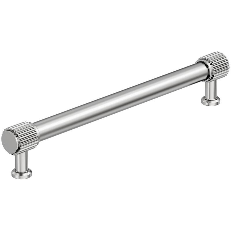 Amerock BP37806 Farewind 7-9/16" Center to Center Fluted Bar Cabinet - Polished Chrome