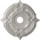 3 1/2" Inside Diameter - Attica Thermoformed PVC Ceiling Medallion - 19" Outside Diameter - Textured Metallic Silver