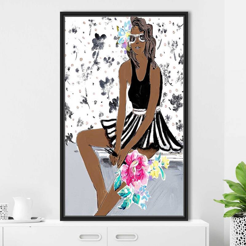 "Pop Girl" Print on Floating Canvas