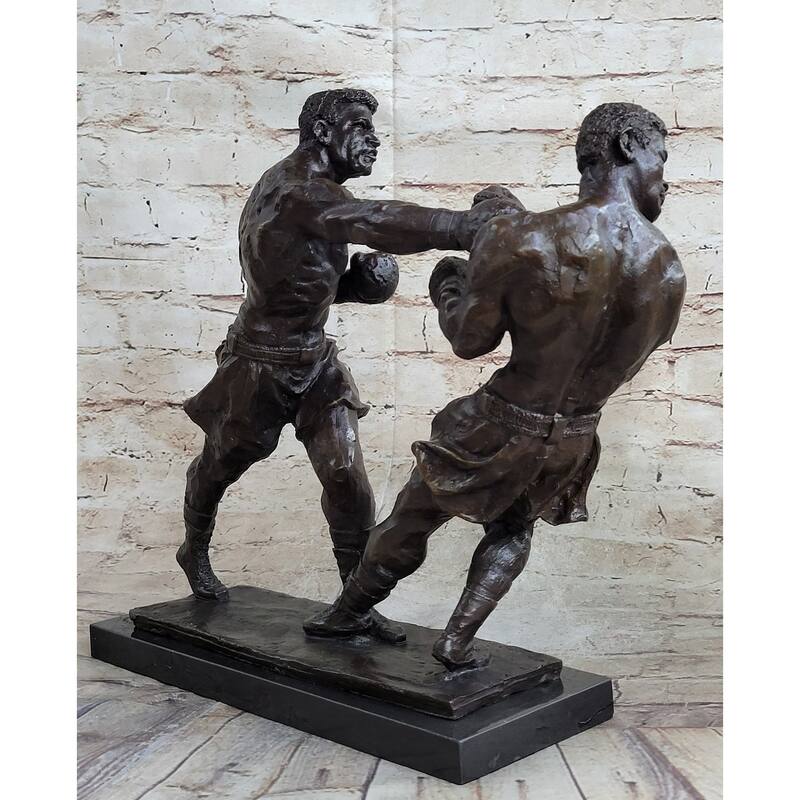 Muhammad Ali Sonny Liston Second Round Fight Boxing Boxer Bronze Sculpture