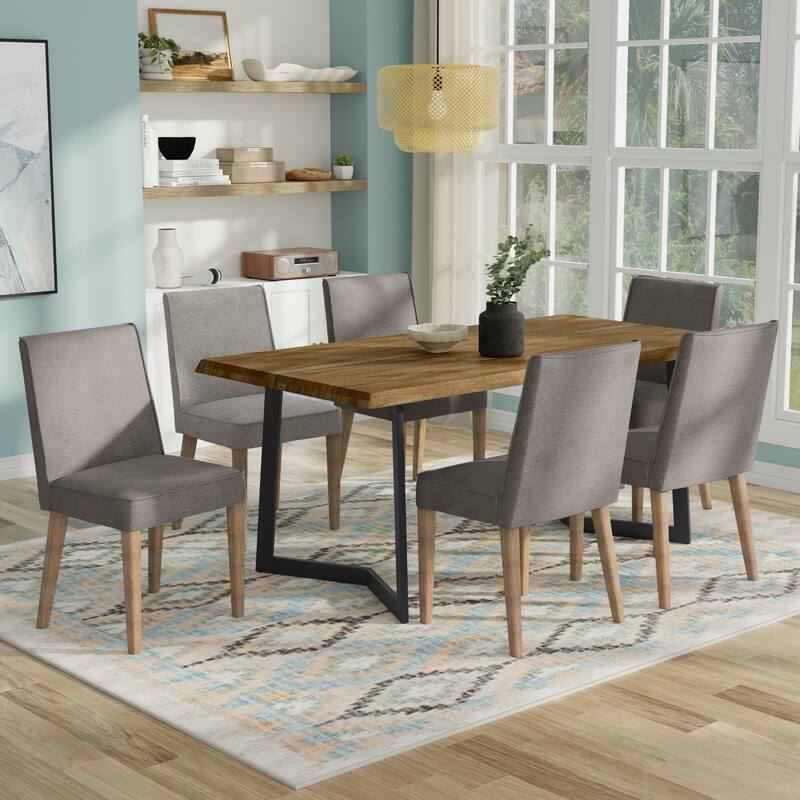WyndenHall Navan/Hathaway 7-Piece Dining Set - Natural