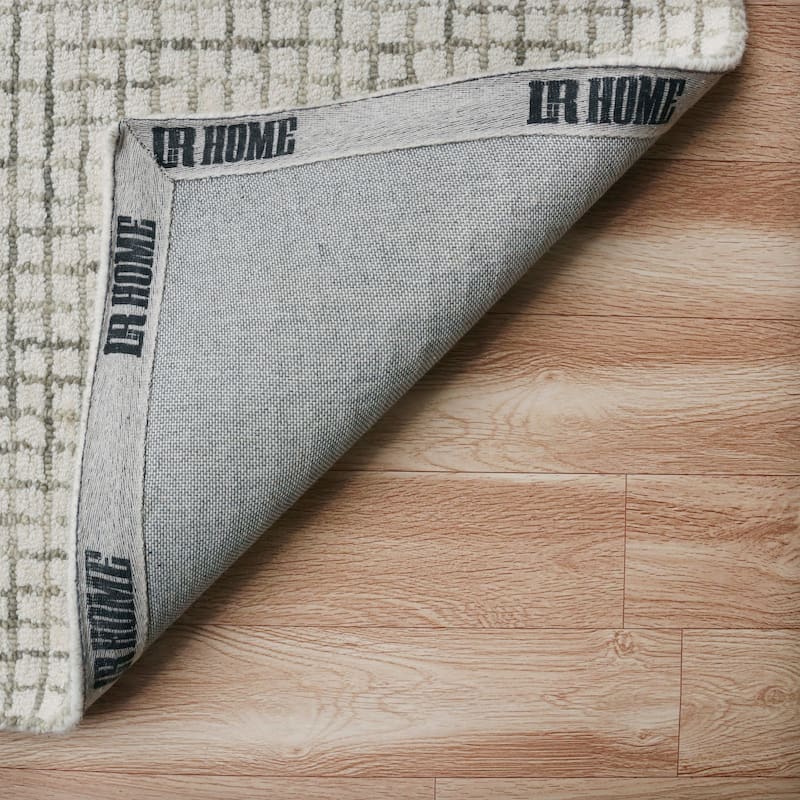 Noah Contemporary Checkered Wool Indoor Area Rug by Sevita