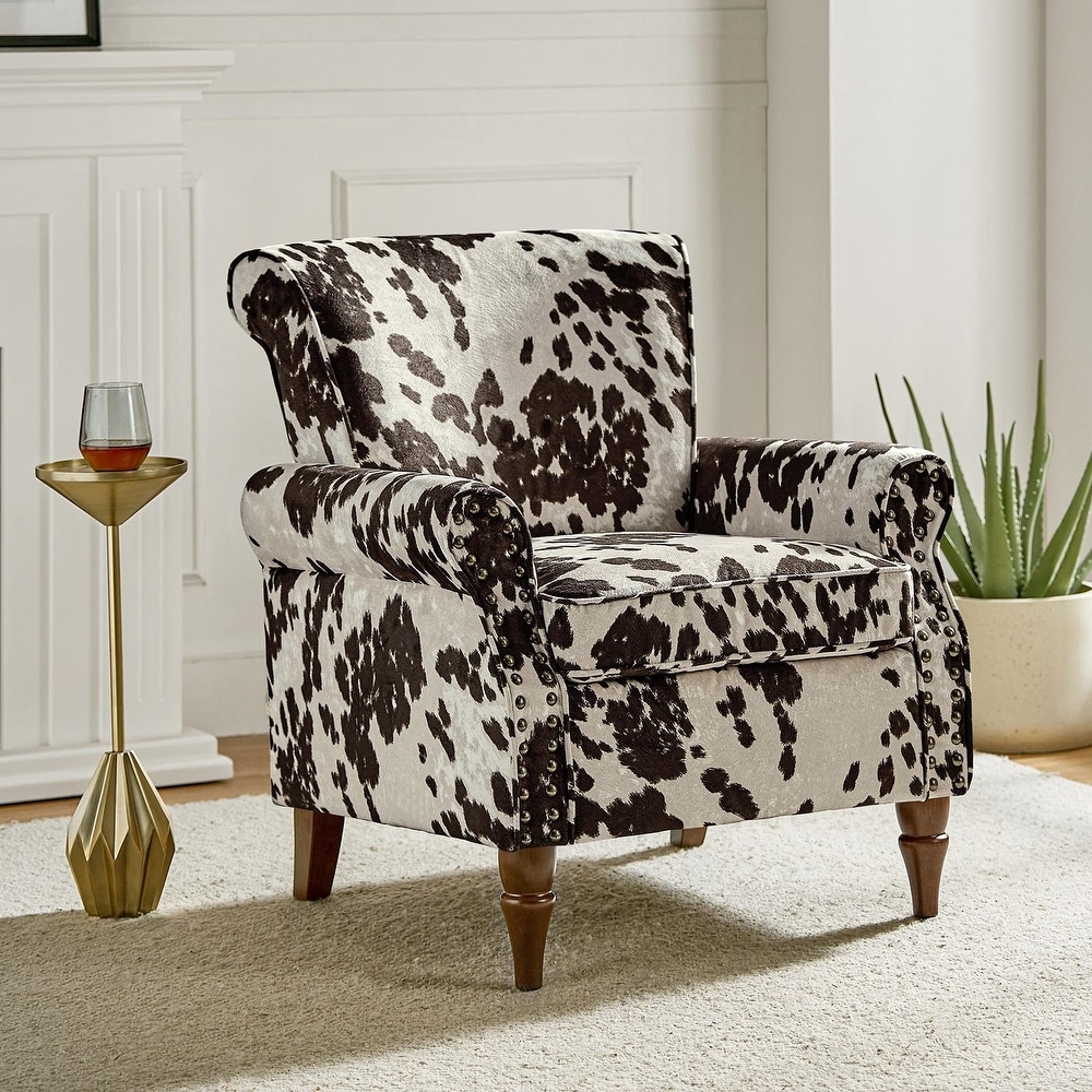 Animal print wingback chair online