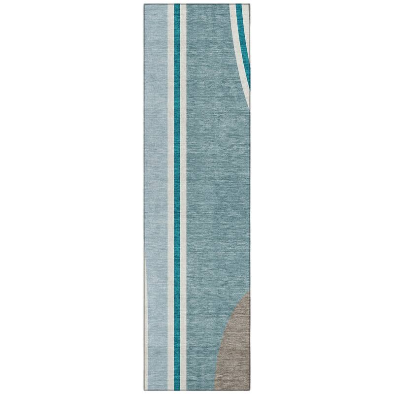 Machine Washable Indoor/ Outdoor Contemporary Keely Chantille Rug
