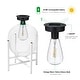preview thumbnail 11 of 16, Glitzhome White Metal Outdoor Solar Lantern with Stand (Set of 2)