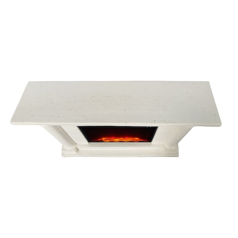 44.5" MGO Freestanding Mantel with 23" Electric Fireplace Insert for Living Room & Bedroom