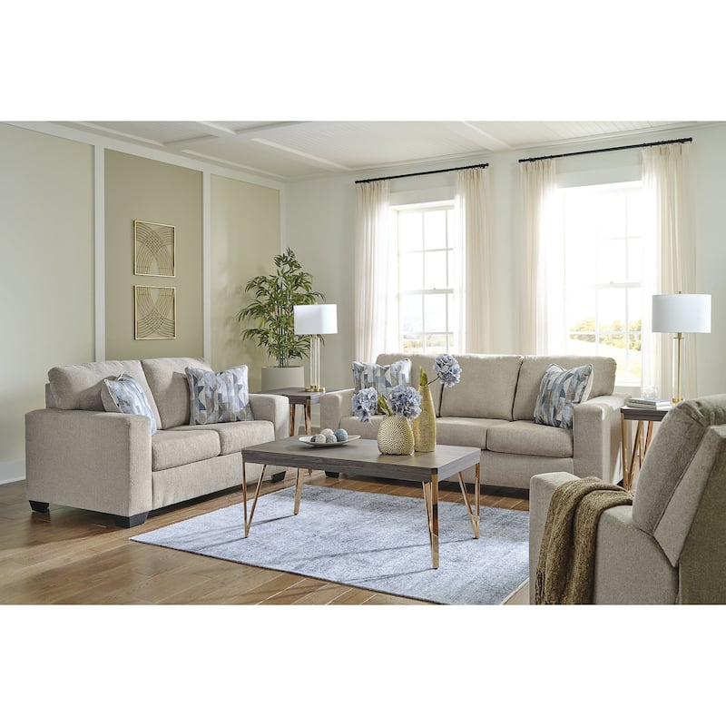Signature Design by Ashley Deltona 3-Piece Upholstery Package - 85"W x 38"D x 37"H - Beige