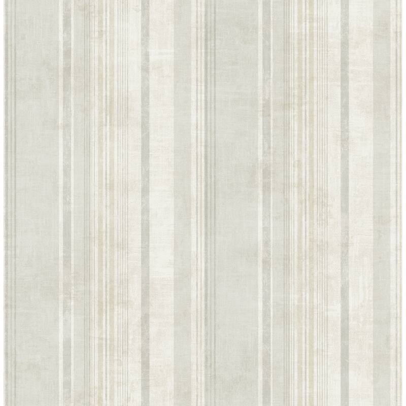 Seabrook Designs Scovia Distressed Stripe Unpasted Wallpaper