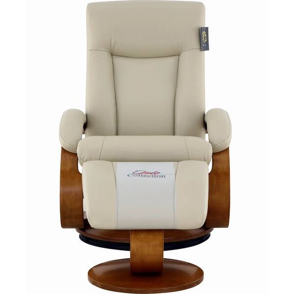 Relax R Hamilton Recliner And Ottoman In Beige Air Leather Overstock 28077547