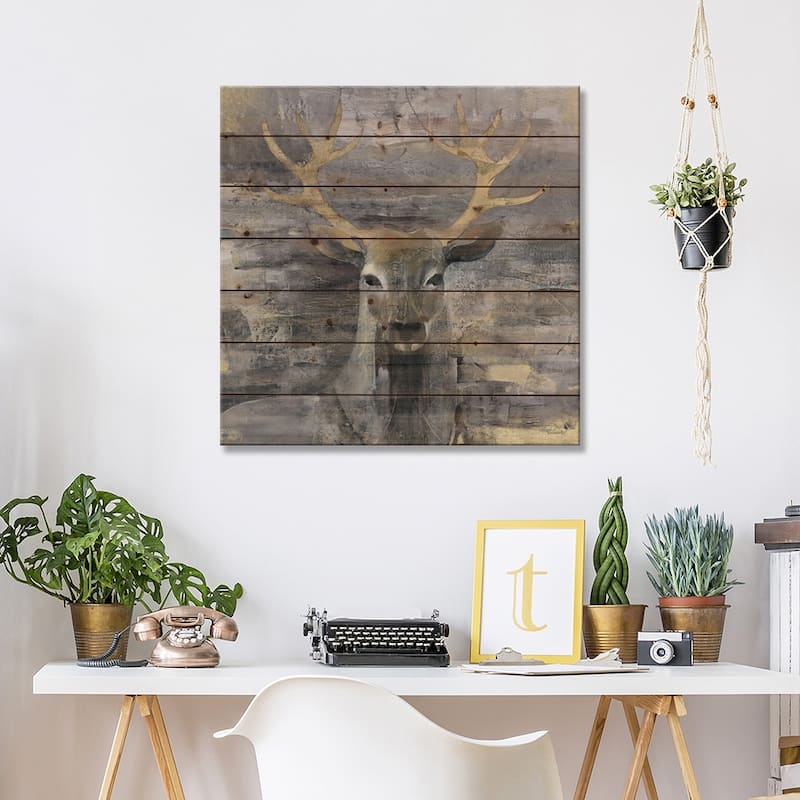 The Leader Print On Wood by Albena Hristova - Multi-Color