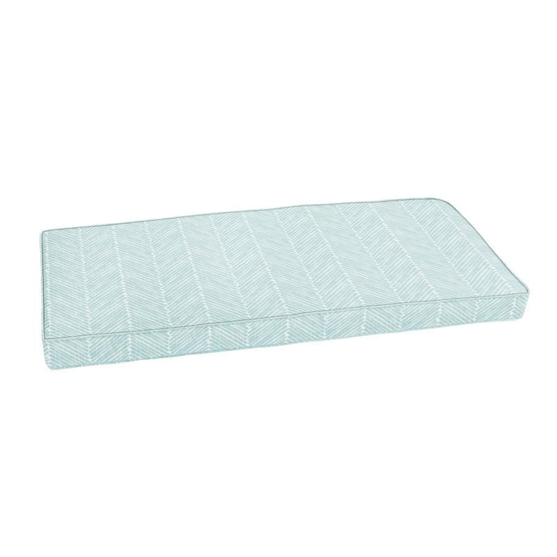 Sorra Home Griffen Snowy Indoor/Outdoor Corded Bench Cushion