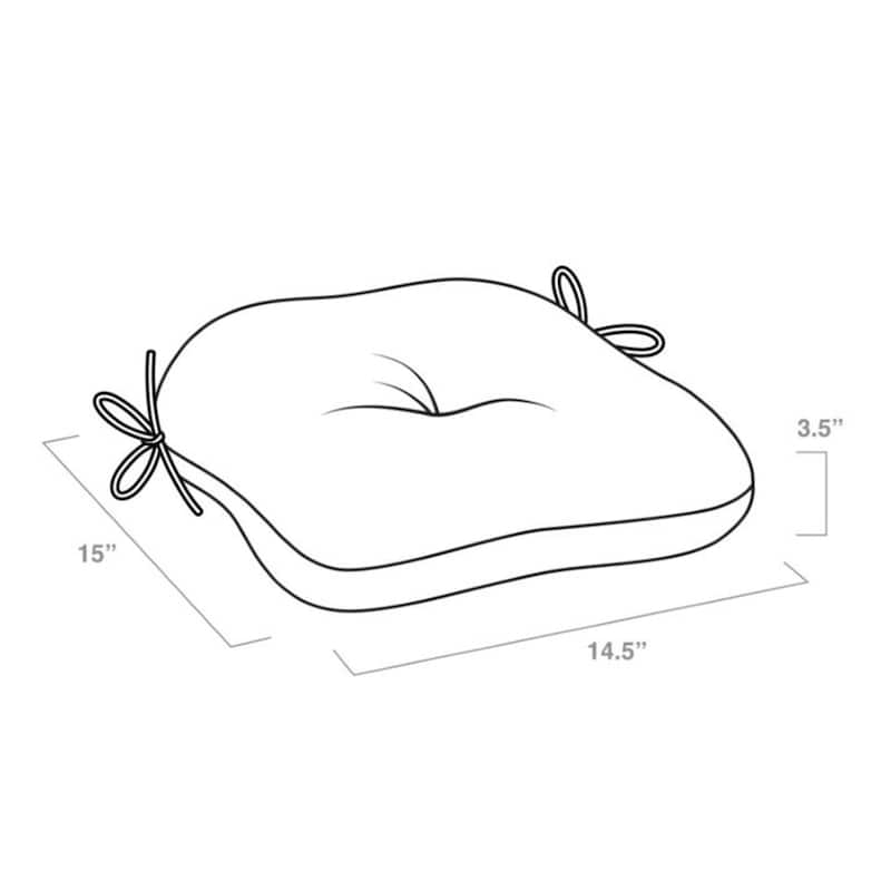 ARDEN Outdoor Seat Cushion (4 Pack) - 15"L x 14.5"W - 15"L x 14.5"W