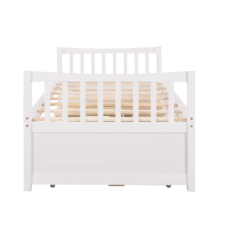 Daybed with Trundle and Drawers, Twin Size