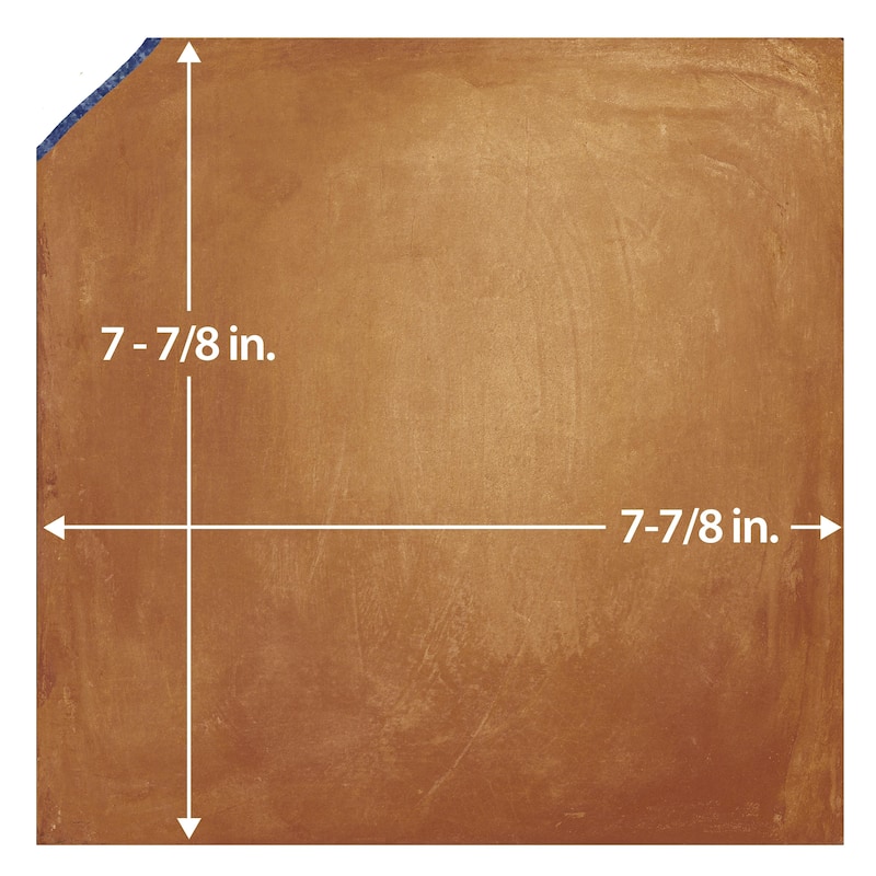 Merola Tile Sentier des Ocres Coin Blue 7-7/8" x 7-7/8" Porcelain Floor and Wall Tile