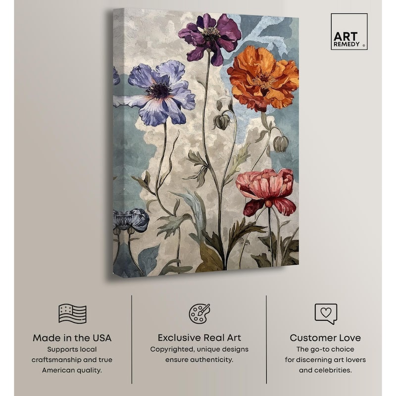 Hued Blossom III Canvas by Art Remedy, Gallery Wrapped