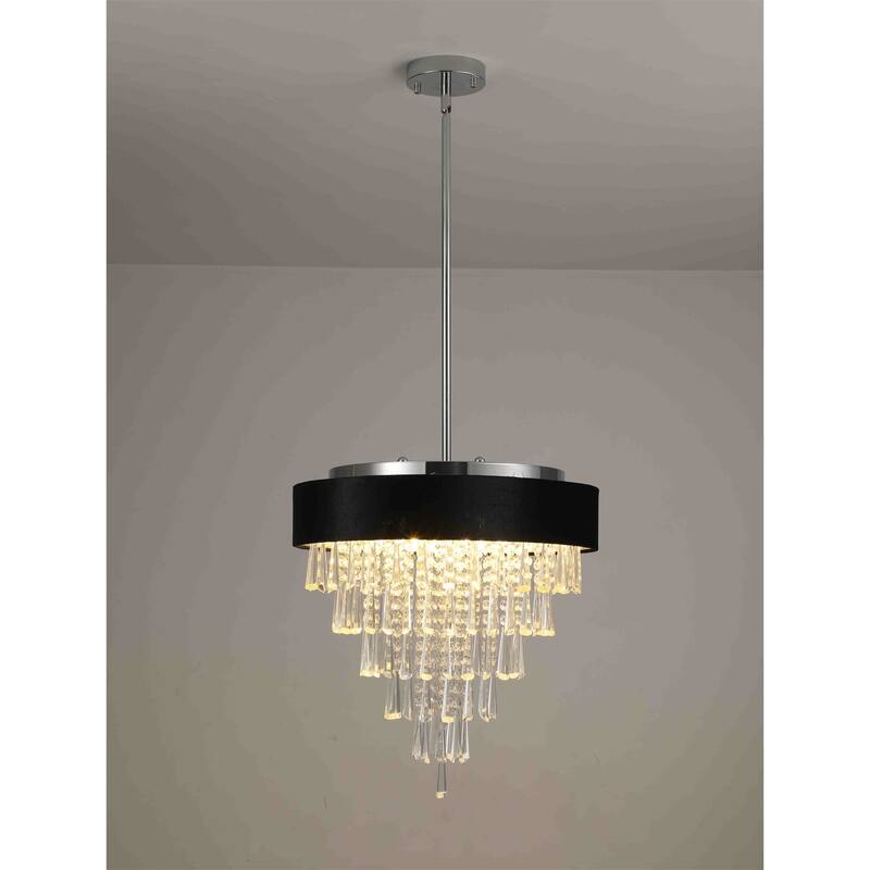 Modern Round Crystal Chandelier for Living Room