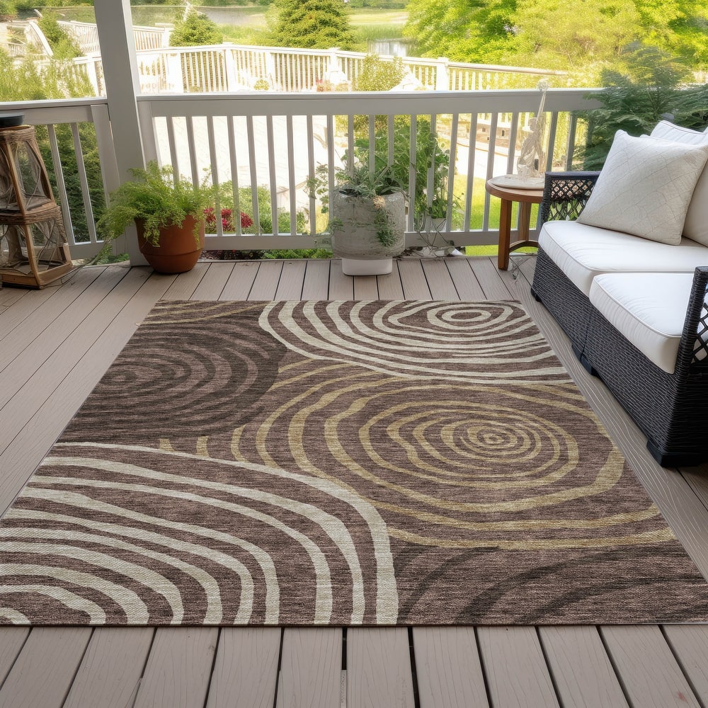 Machine Washable Indoor/ Outdoor Chantille Contemporary Dimensions Rug