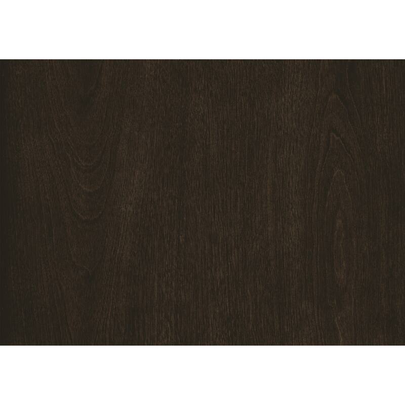 Berny End Table w Glass Top, Drawer, Shelf, Charcoal Brown 26 Inch