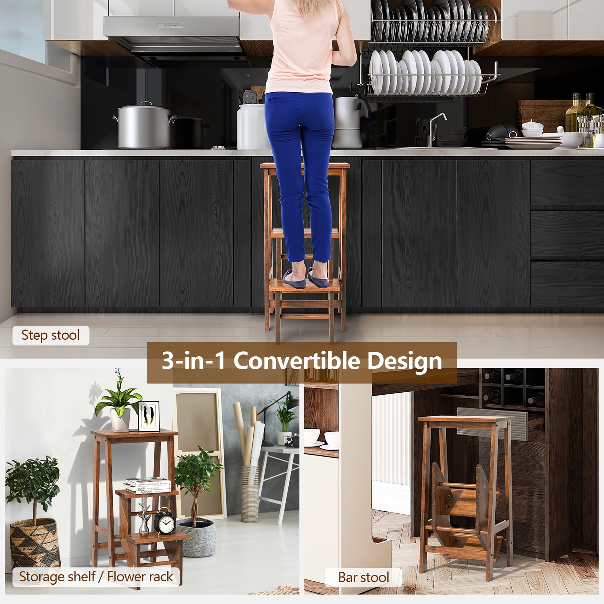 3 tier sales step stool