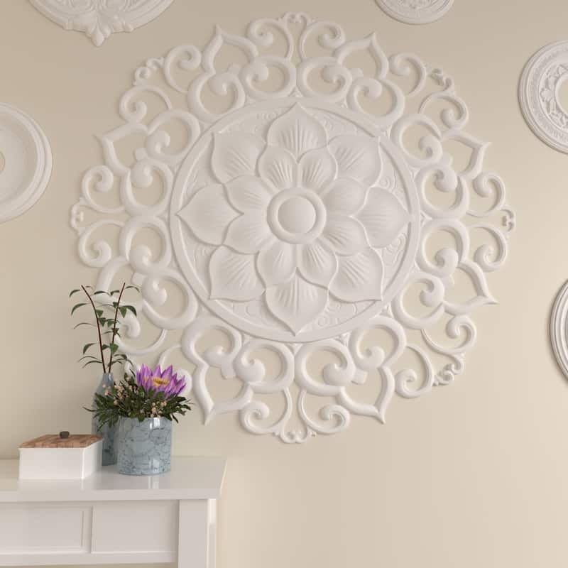 48 1/4"OD x 1 1/8"P Melissa Ceiling Medallion - 48 1/4"OD x 1 1/8"P