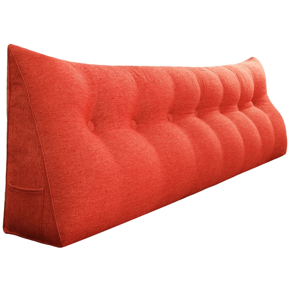 red bed rest pillow