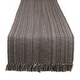 preview thumbnail 38 of 73, DII Variegated Taupe Fringe Table Runner 13x72 Table Runner, 13x108" - Gray