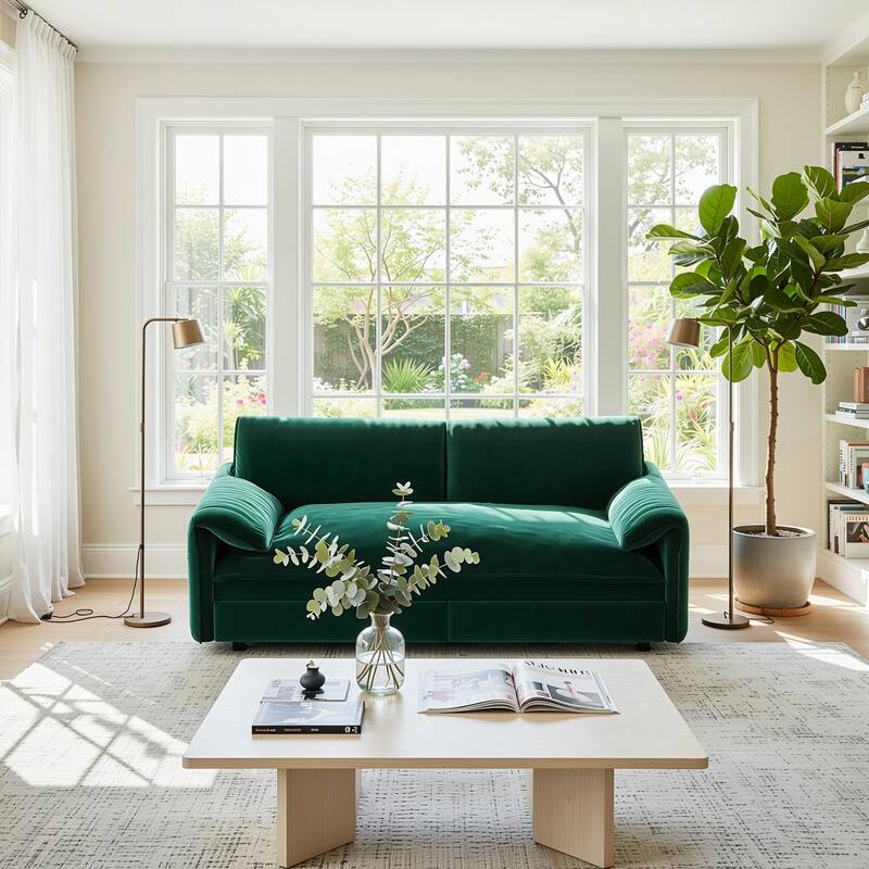 Homy Casa 3-in-1 Convertible Sofa Bed Queen Size Futon with Storage, Living Room, Bedroom, Christmas Gift