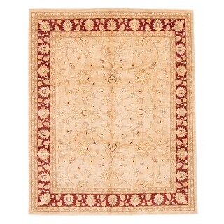 ECARPETGALLERY Hand-knotted Chobi Finest Beige Wool Rug - 8'0 x 9'8 ...