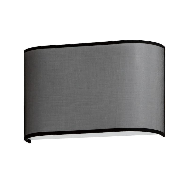 Maxim 10239 Prime 8" Tall LED Wall Sconce with Fabric and Synthetic - Black Organza