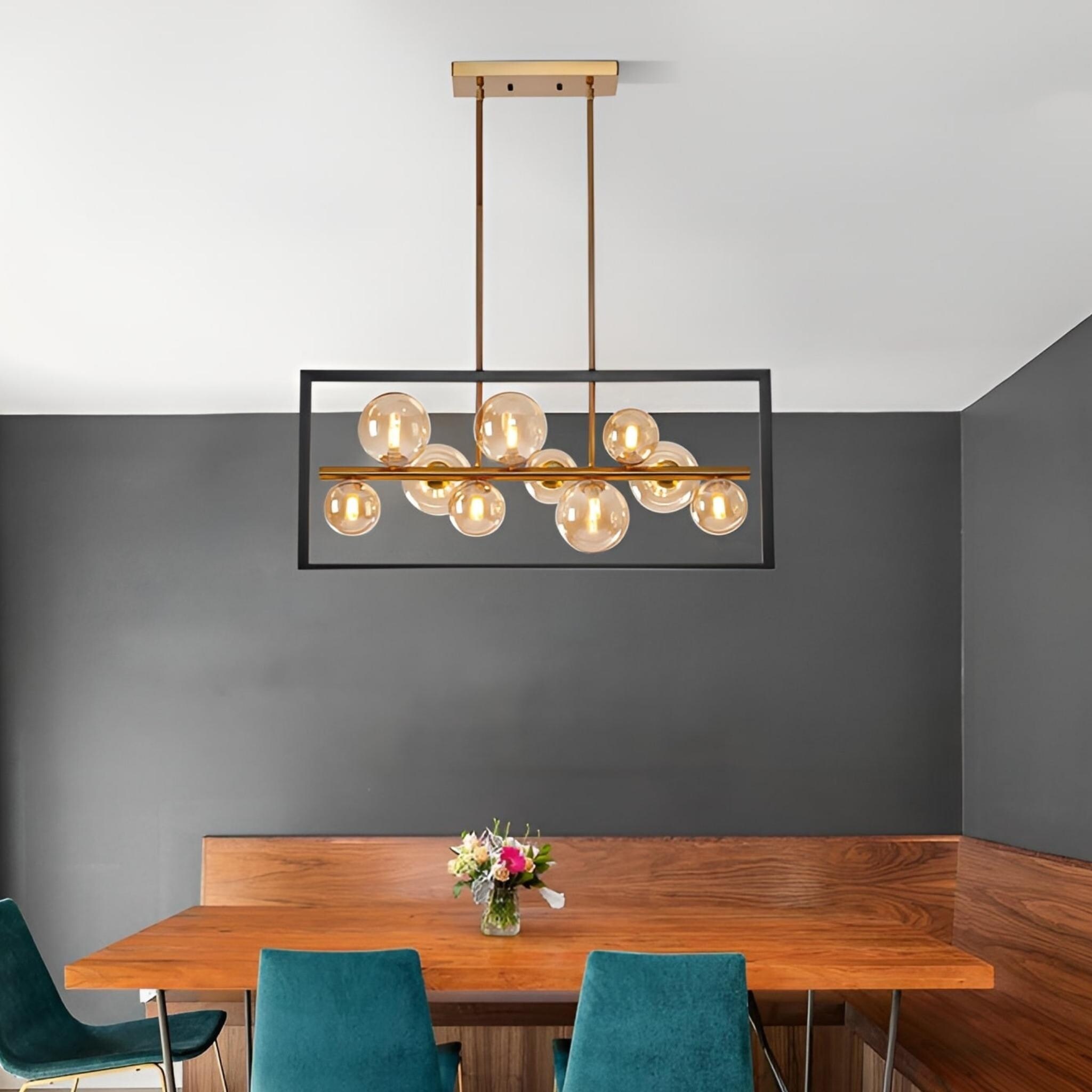 Black orb ceiling light sale