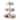 Yamazaki Home Serving Stand, Steel and Wood, Holds 6.6 lbs - L 7.87 x W 7.87 x H  9.45 inches