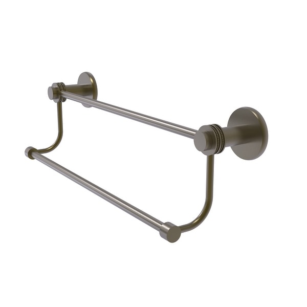 Allied Brass Mercury Collection Double Towel Bar with Dotted Accents
