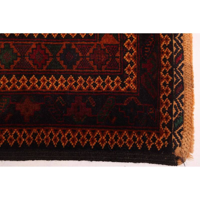 ECARPETGALLERY Hand-knotted Teimani Black Wool Rug - 4'0 x 6'7