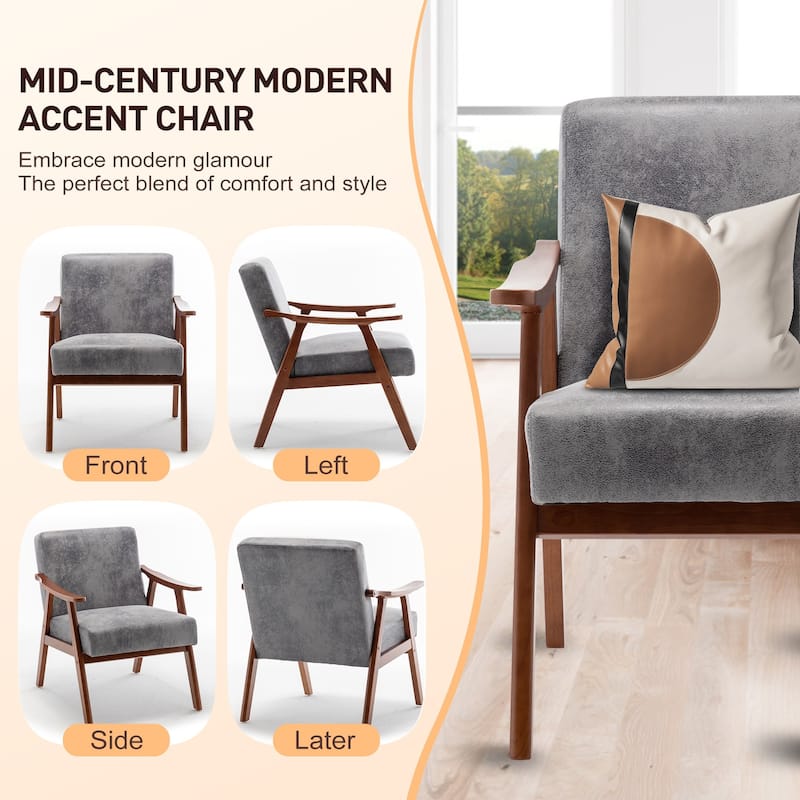 Mid-Century Modern Chair, Living Room Chair