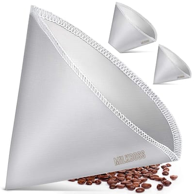 Zulay Kitchen Permanent Paperless Stainless Steel Reusable Coffee Filter