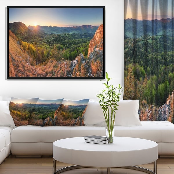 Designart Spring Forest Slovakia Landscape Photography Framed Canvas Print Overstock 18953147