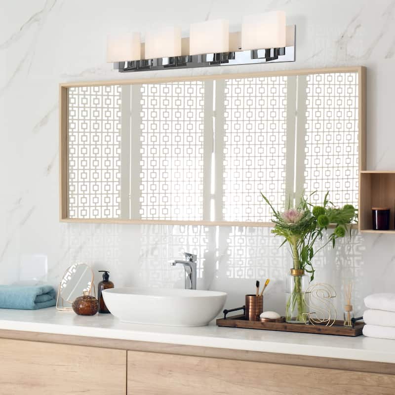 Dove Creek Vanity Light Traditional 4-Light Indoor Bathroom Light Fixture