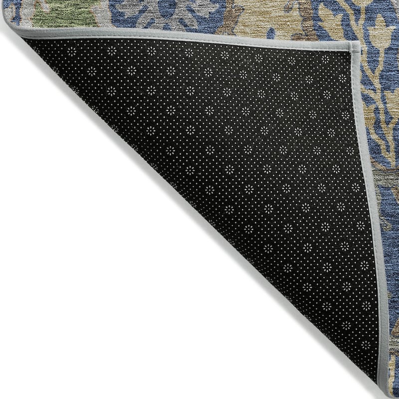Machine Washable Indoor/ Outdoor Traditional Craftsman Chantille Rug
