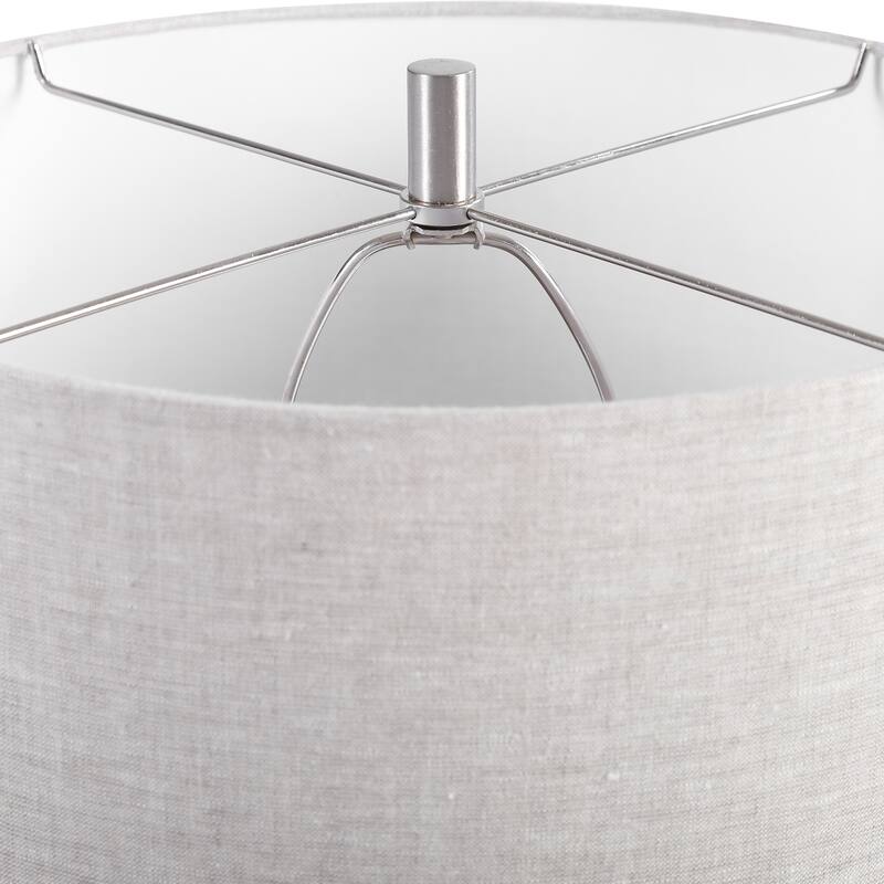 Uttermost Pebbles Metallic Grey Table Lamp