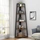 preview thumbnail 1 of 20, 70 inch Tall Corner Shelf, Rustic Ladder Corner Bookshelf Bookcase