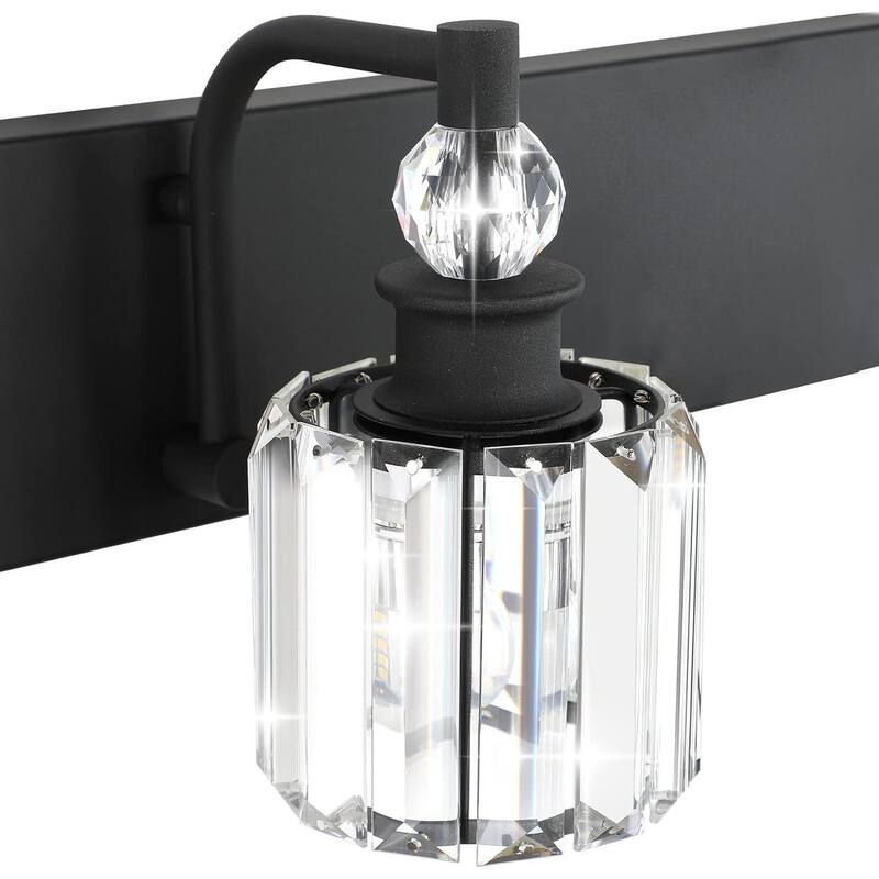 1 light vanity light black mirror light metal,glass wall lights