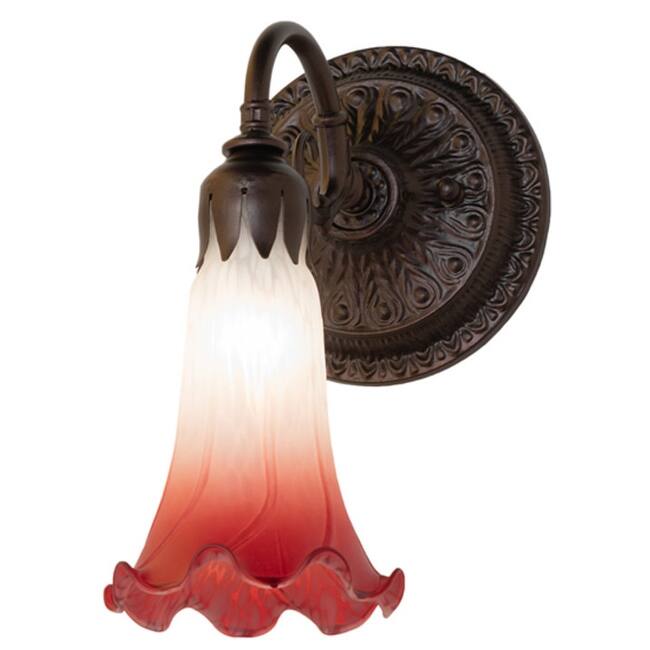 Meyda Tiffany 261098 10" Tall Wall Sconce - Mahogany Bronze
