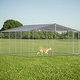 preview thumbnail 1 of 6, Outdoor Canopy Dog Kennel - Waterproof, Spacious 181" x 181" x 71.65" 181" × 181" × 71.65" - Metal