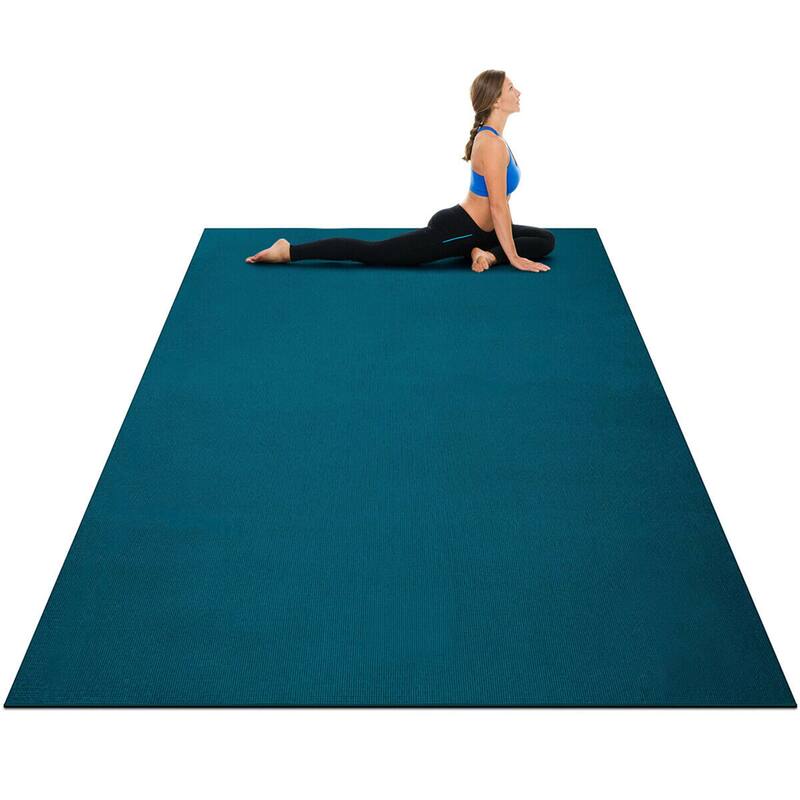 Gymax Large Yoga Mat 6' x 4' x 8 mm Thick Workout Mats for Home Gym