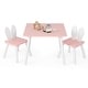 preview thumbnail 12 of 27, 3 Pieces Kids Table and Chairs Set for Arts Crafts Snack Time - 24.5" x 24.5" x 17"