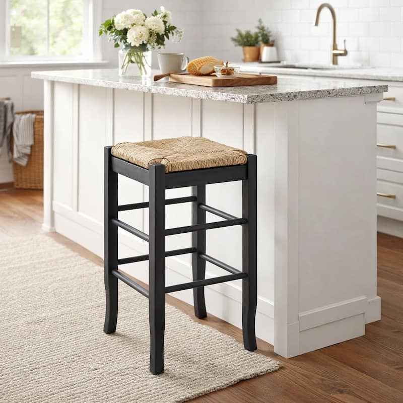 SQ Rush Backless Wood 24-inch Counter Stool