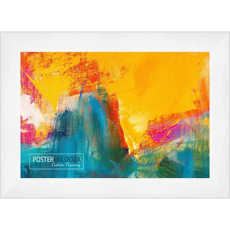 30x24 White Shadowbox Frame - Interior Size 30x24 by 1 Inch Deep - This White Frame Is Made to Display Items Up To 1 Inch Deep