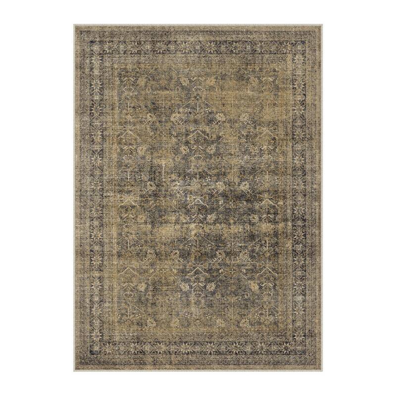 HomeRoots Medallion Traditional Rectangle Area Rug