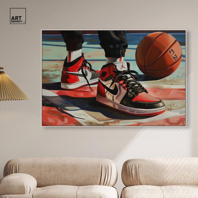 Down at the Court Canvas by Art Remedy
