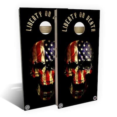 American Flag Punisher Outdoor Cornhole Board Set